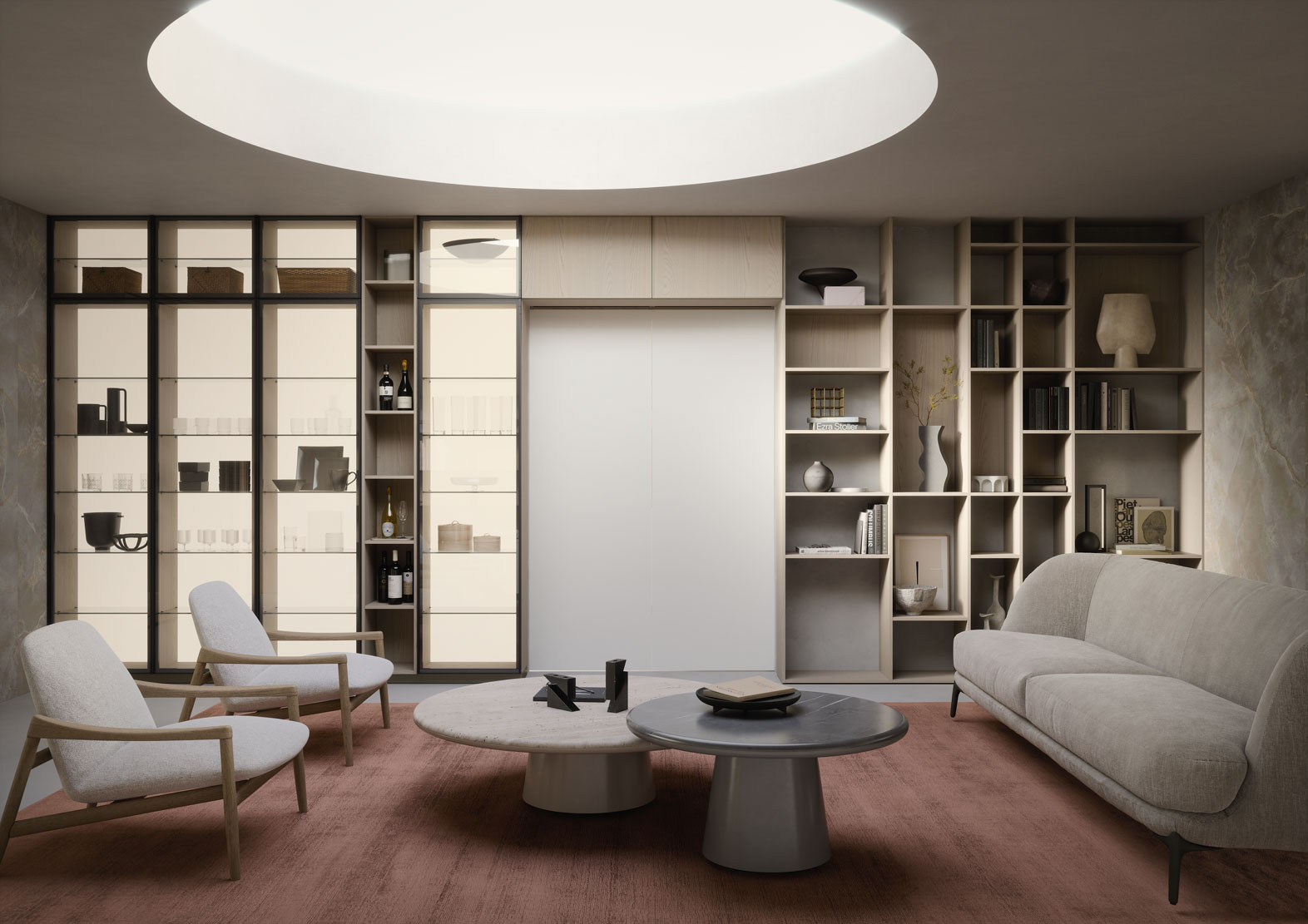 Zona living comunicante con zona cucina